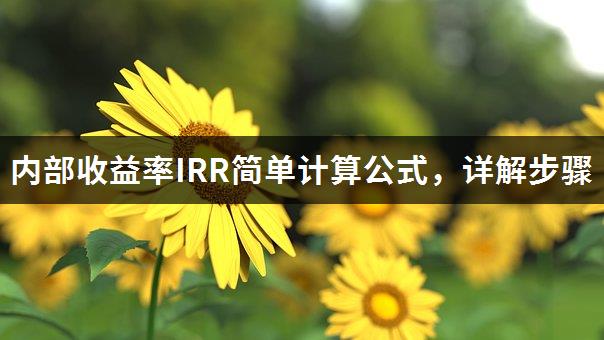 内部收益率IRR简单计算公式，详解步骤-1